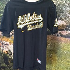 Nike Black Athletics Baseball Tee